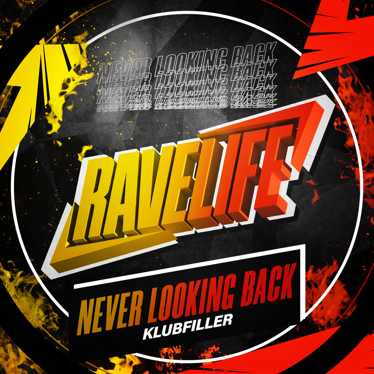 Klubfiller — Never Look Back release artwork